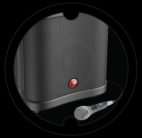 Harbinger Battery Powered Speaker RT100 Microphone Included Card