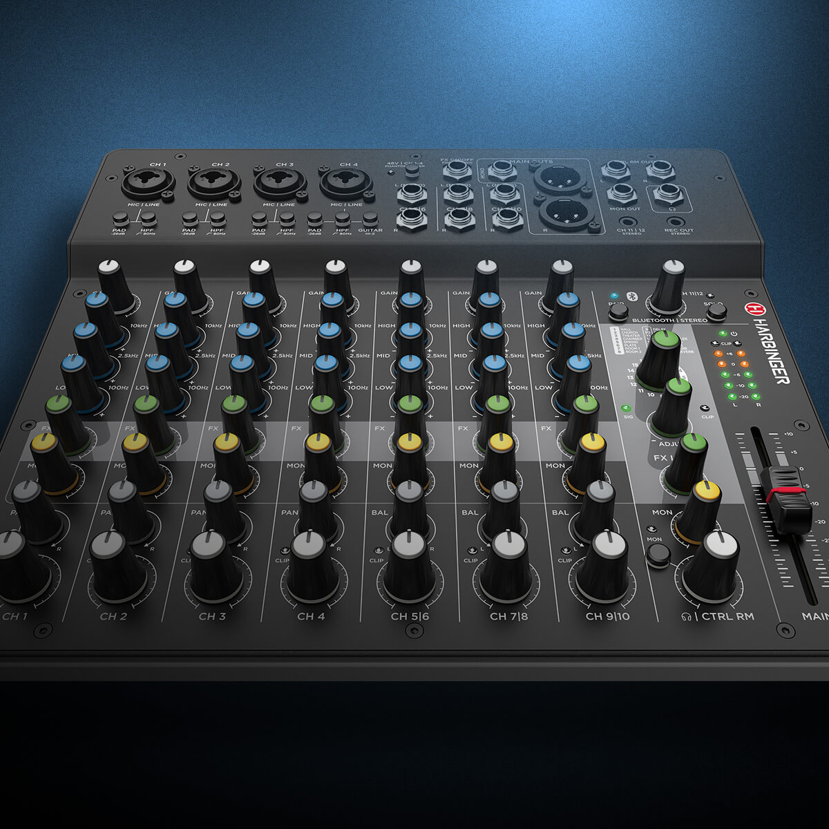 Harbinger Pro Audio LV7 Mixer Close Up