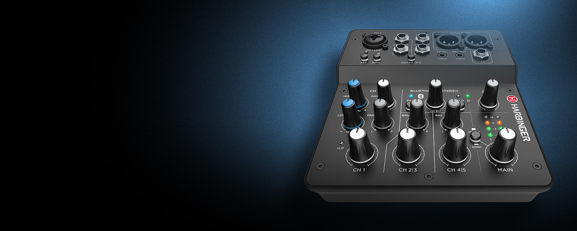 Harbinger Pro Audio LV7 Mixer Close Up