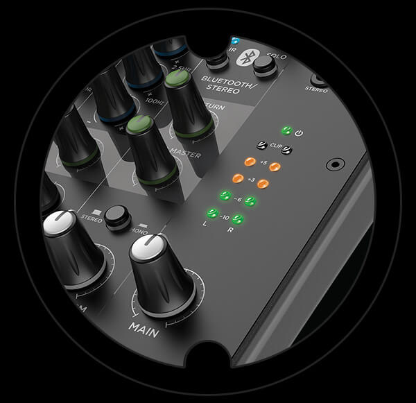 Harbinger Pro Audio LV8 Mixer Channel Sends
