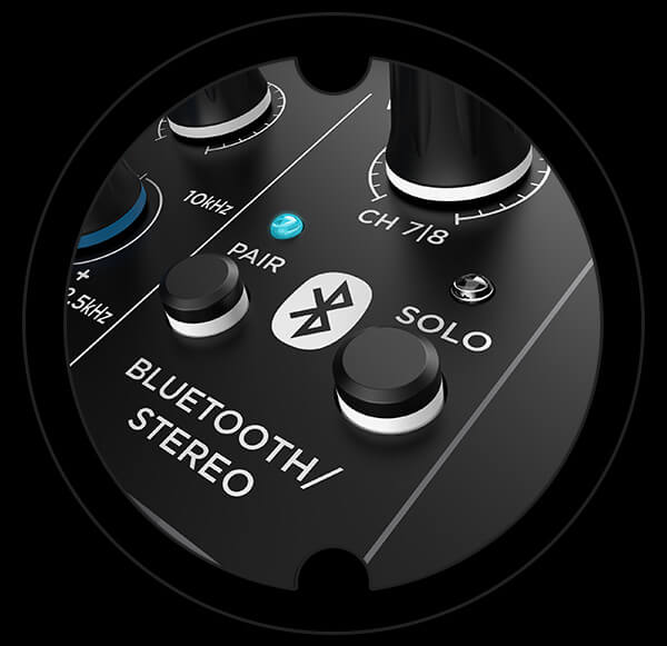 Harbinger Pro Audio Lv8 Mixer Solo Close-up