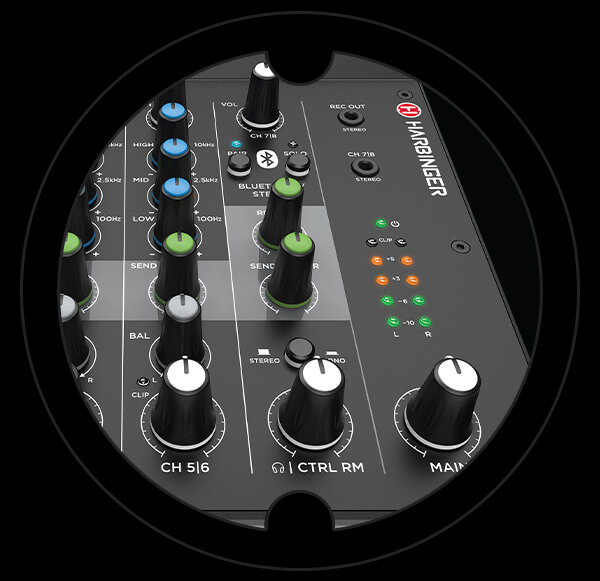 Harbinger Pro Audio LV8 Mixer Stereo