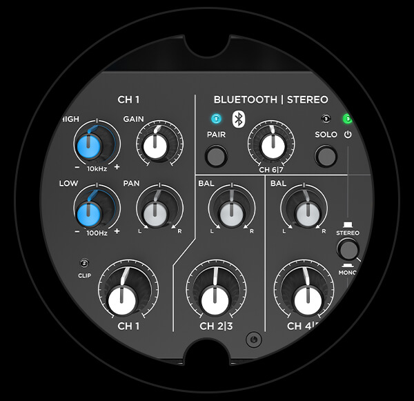Harbinger Pro Audio Mixer LV7 EQ