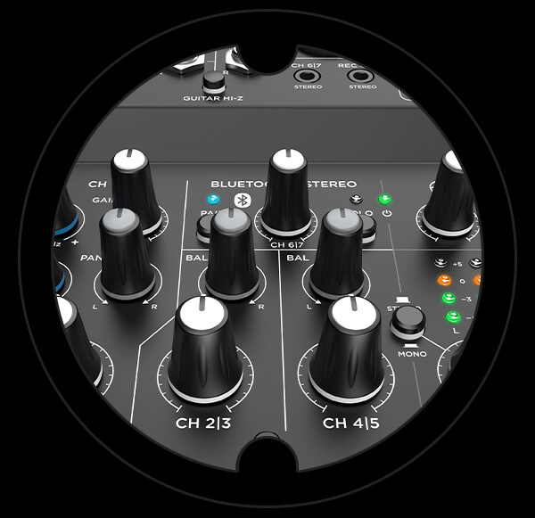Harbinger Pro Audio Mixer LV7 Layout