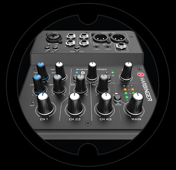 Harbinger Pro Audio Mixer LV7 Portable