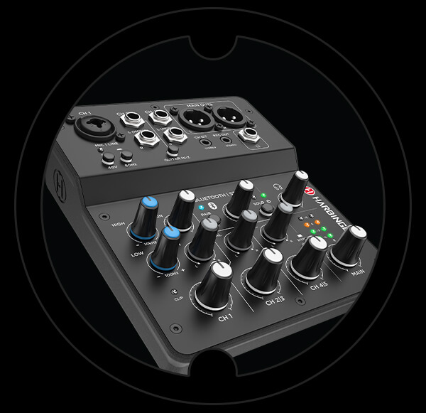 Harbinger Pro Audio Mixer LV7 Size