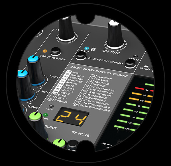 Harbinger Pro Audio Mixer LX12 FX Engine