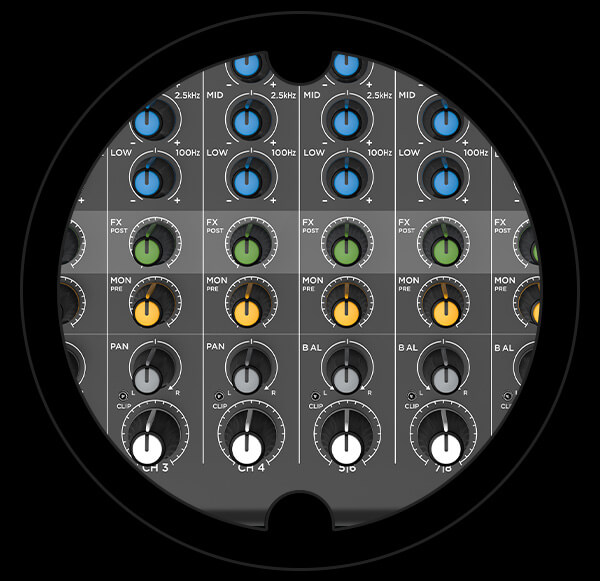 Harbinger Pro Audio Mixer LX12 Pan Balance