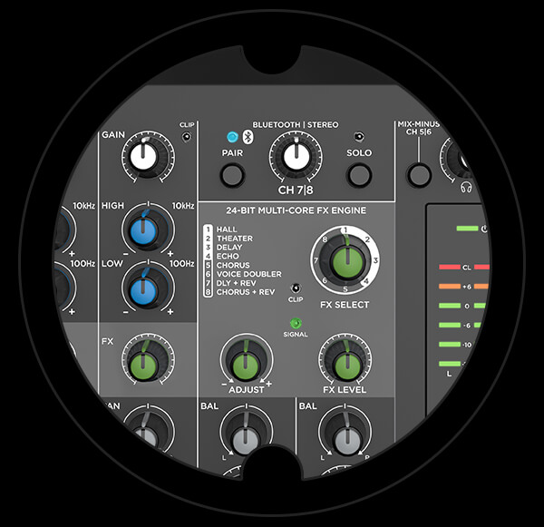 Harbinger Pro Audio Mixer LX8 Customize