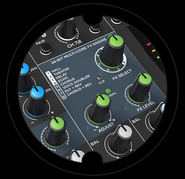 Harbinger Pro Audio Mixer LX8 FX Engine