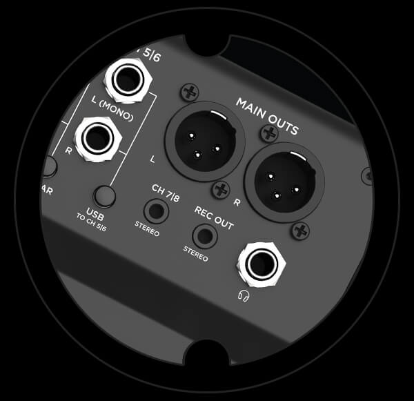 Harbinger Pro Audio Mixer LX8 Main Outputs