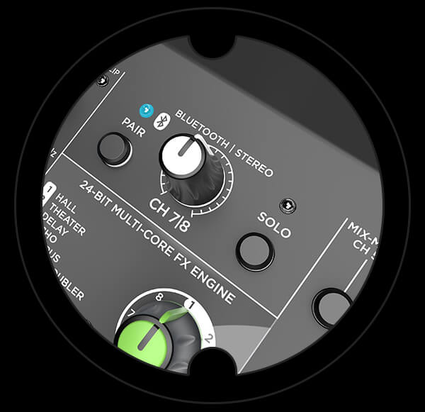 Harbinger Pro Audio Mixer LX8 Solo Feature