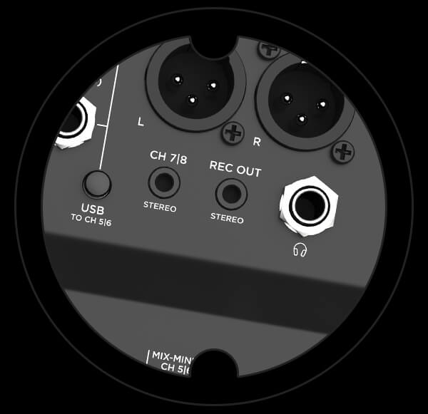 Harbinger Pro Audio Mixer LX8 Stereo Record Headphones