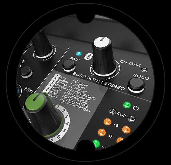 Harbinger Pro Audio Mixer Wireless Streaming LV14