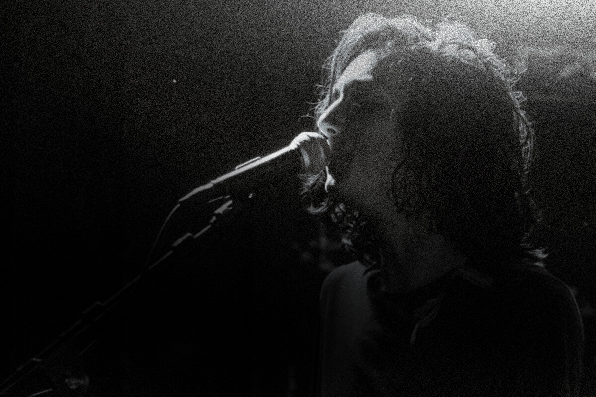 Harbinger Pro Audio Musician With Microphone Singing