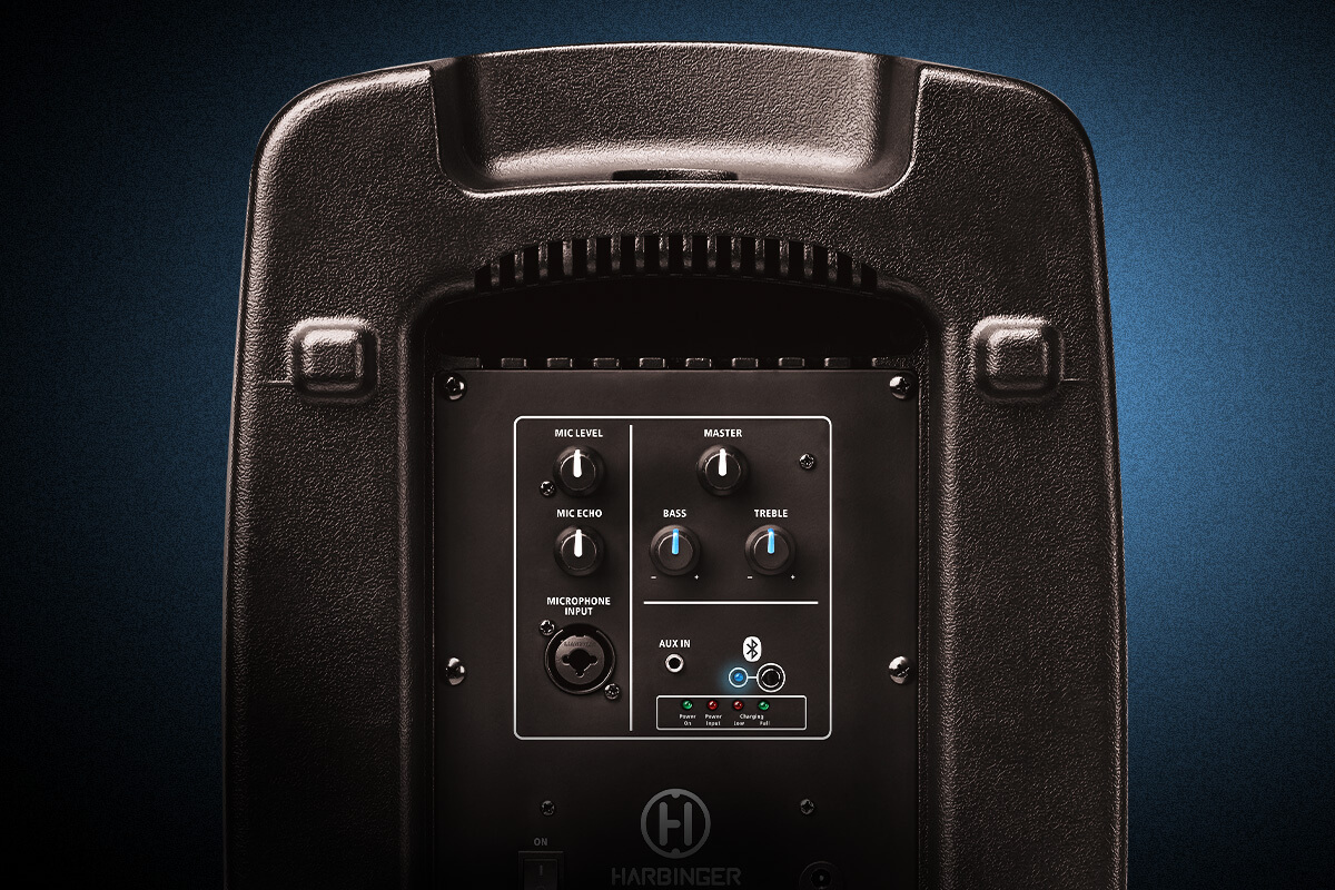 Harbinger Pro Audio RT25 Battery Powered Speaker Back