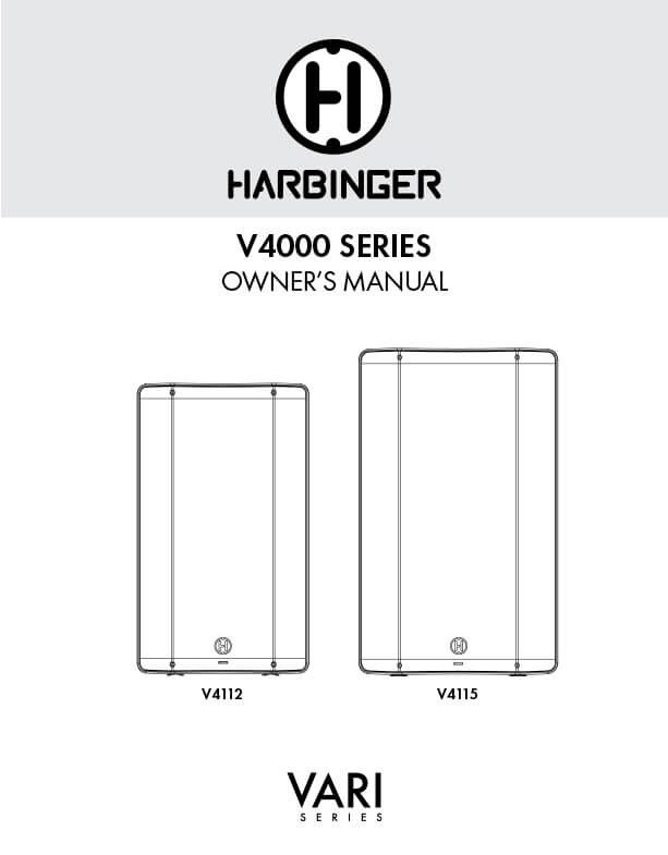 Harbinger V4000 Series Manual